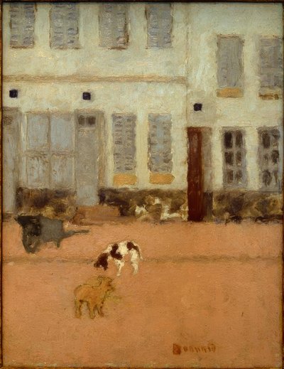 Street in Eragny-sur-Oise (The Dogs of Eragny) by Pierre Bonnard